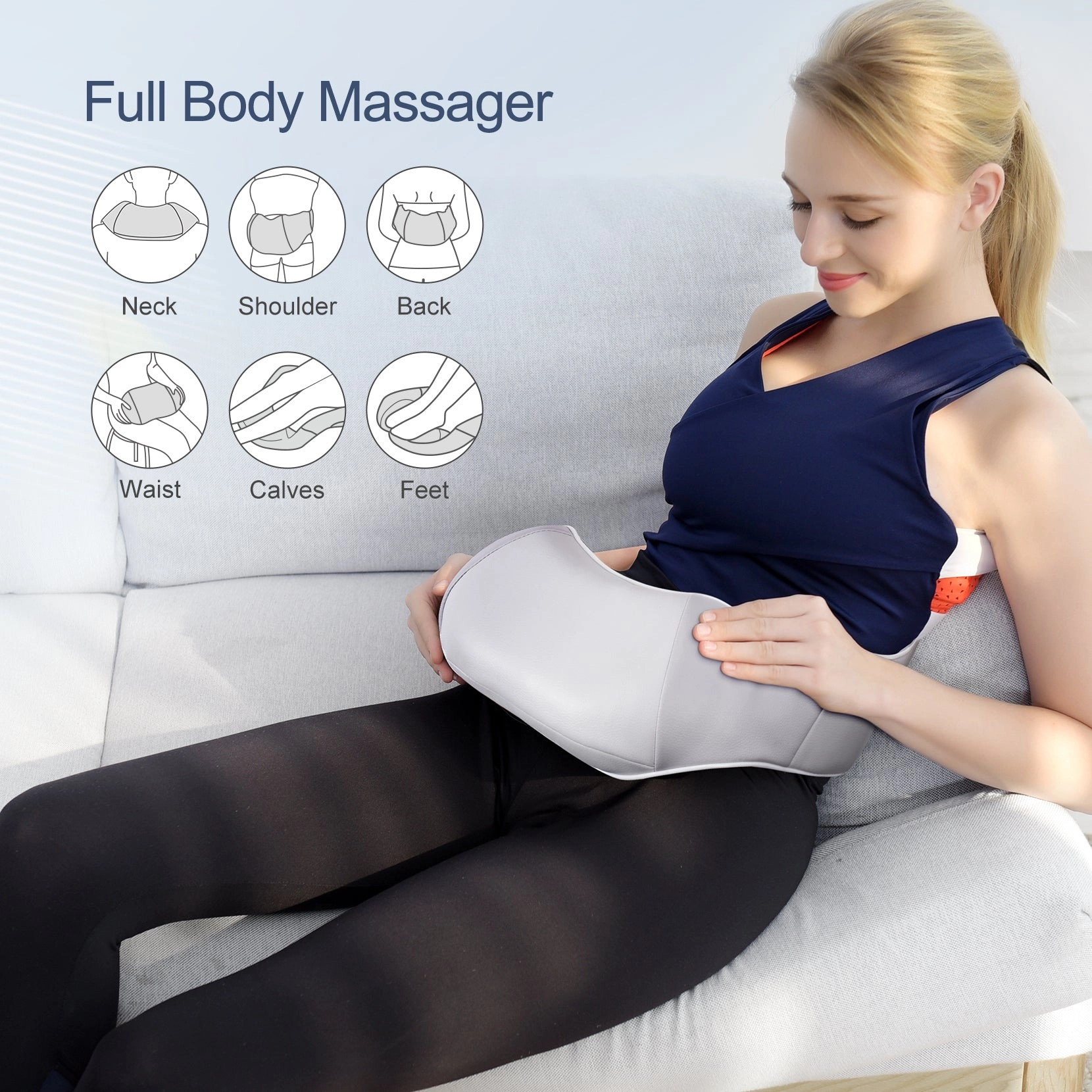153AH Back Shoulder Massager with Heat  (EU ONLY)