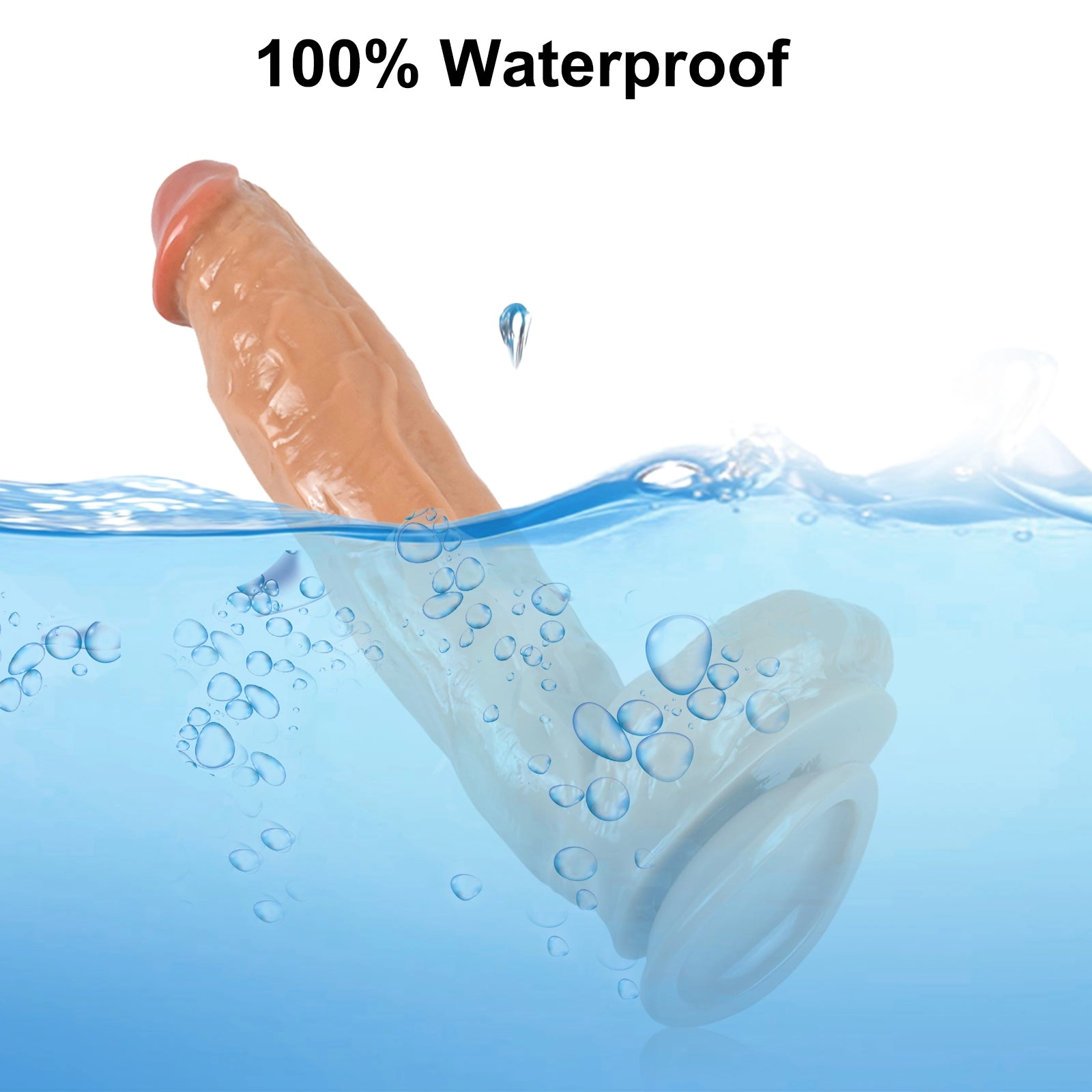 9 inch Soft Dildo with Strong Suction Cup for Female and Men