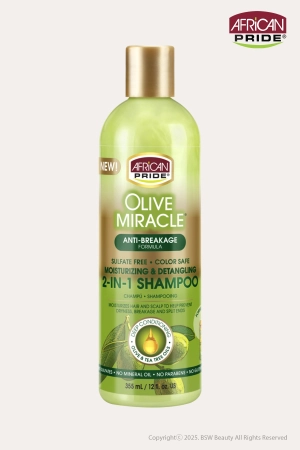 AFRICAN PRIDE OLIVE MIRACLE 2IN1 SHAMPOO 12oz