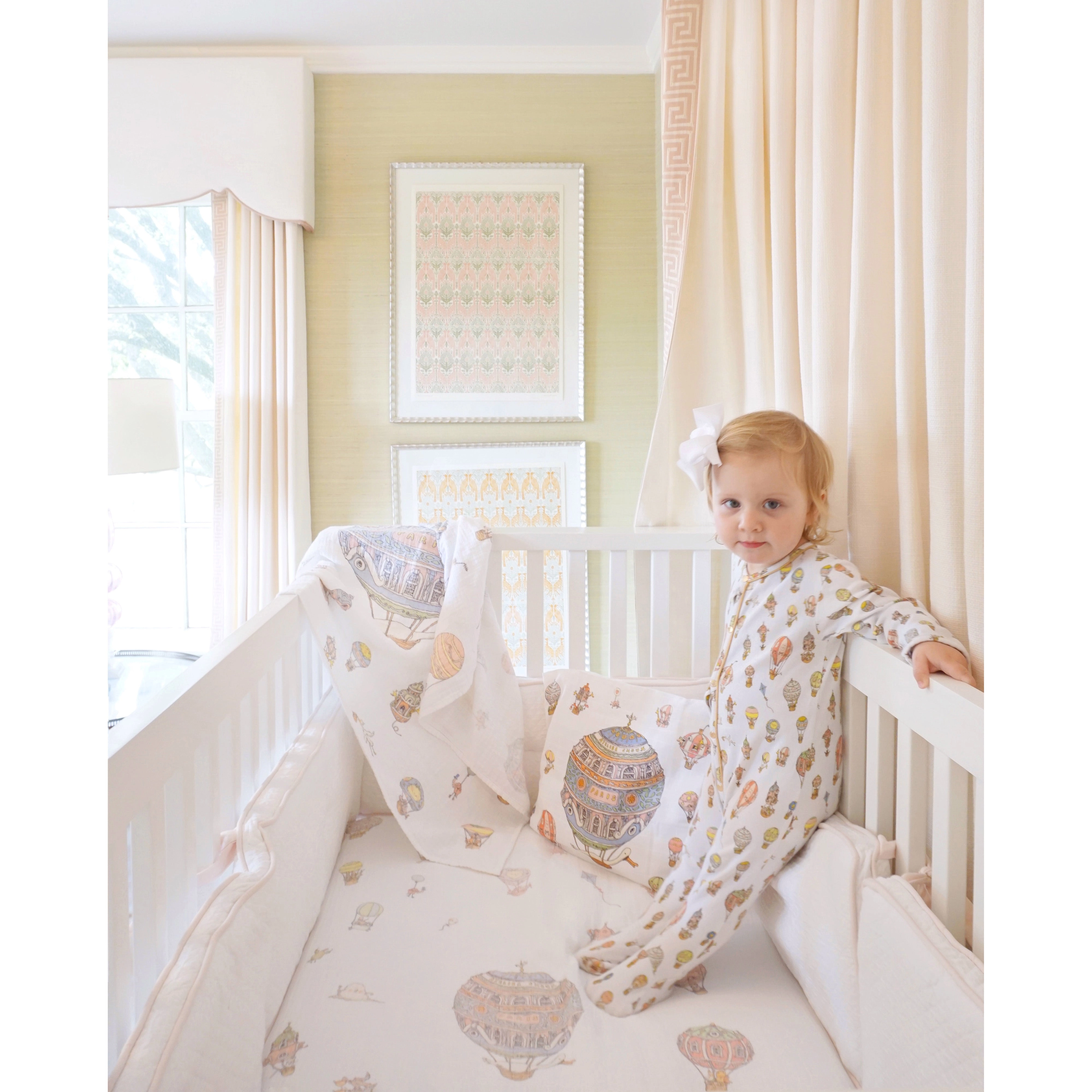 Atelier Choux Fitted Sheet Hot Air Balloons