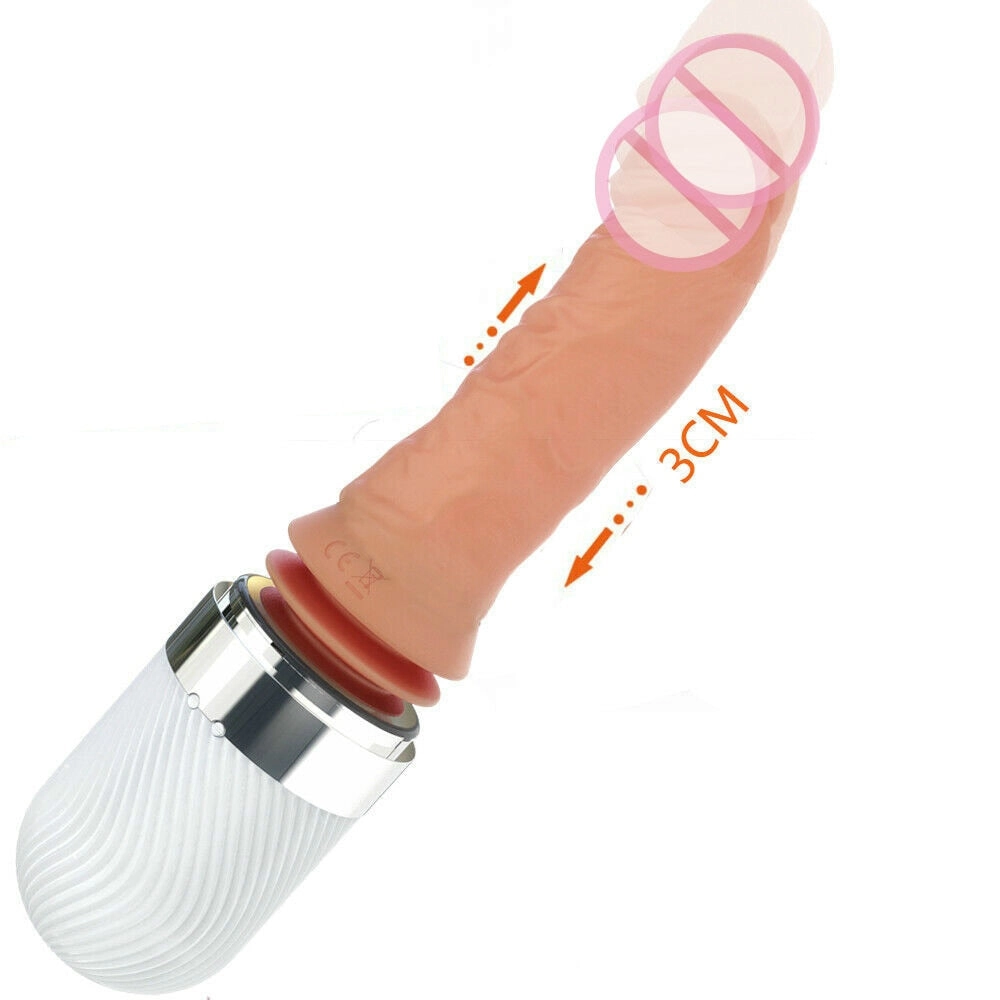 Auto Heating Masturbator Flexible Dildo Thrusting Vibrating Dildo Sex Toys for Women