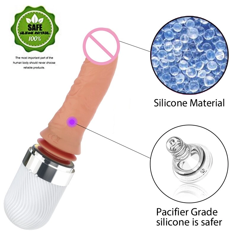 Auto Heating Masturbator Flexible Dildo Thrusting Vibrating Dildo Sex Toys for Women