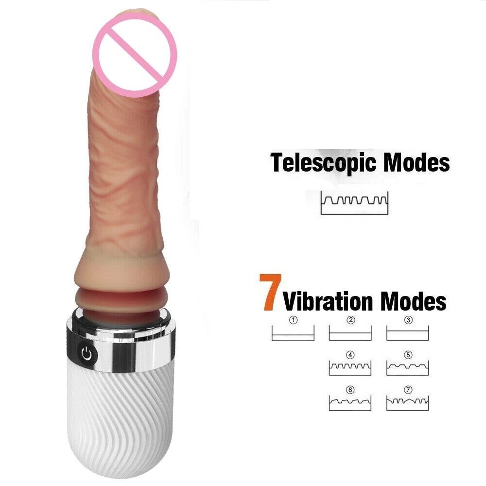 Auto Heating Masturbator Flexible Dildo Thrusting Vibrating Dildo Sex Toys for Women