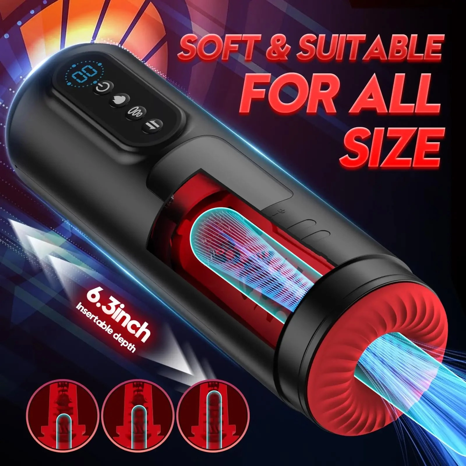 Automatic Male Masturbator Cup Pocket Suction Masturbation Telescopic Vagina Sucking Blowjob Sex Toys for Men
