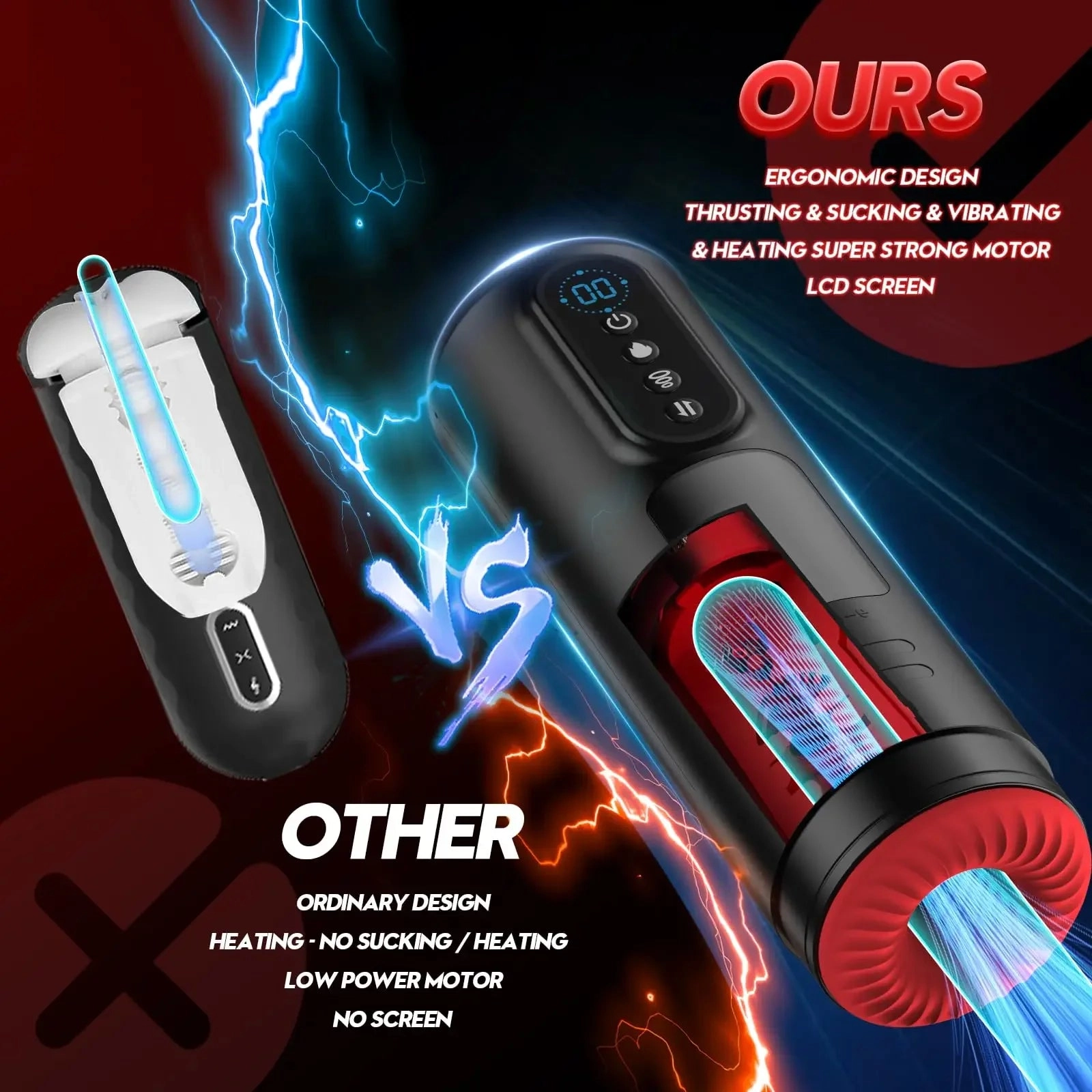 Automatic Male Masturbator Cup Pocket Suction Masturbation Telescopic Vagina Sucking Blowjob Sex Toys for Men