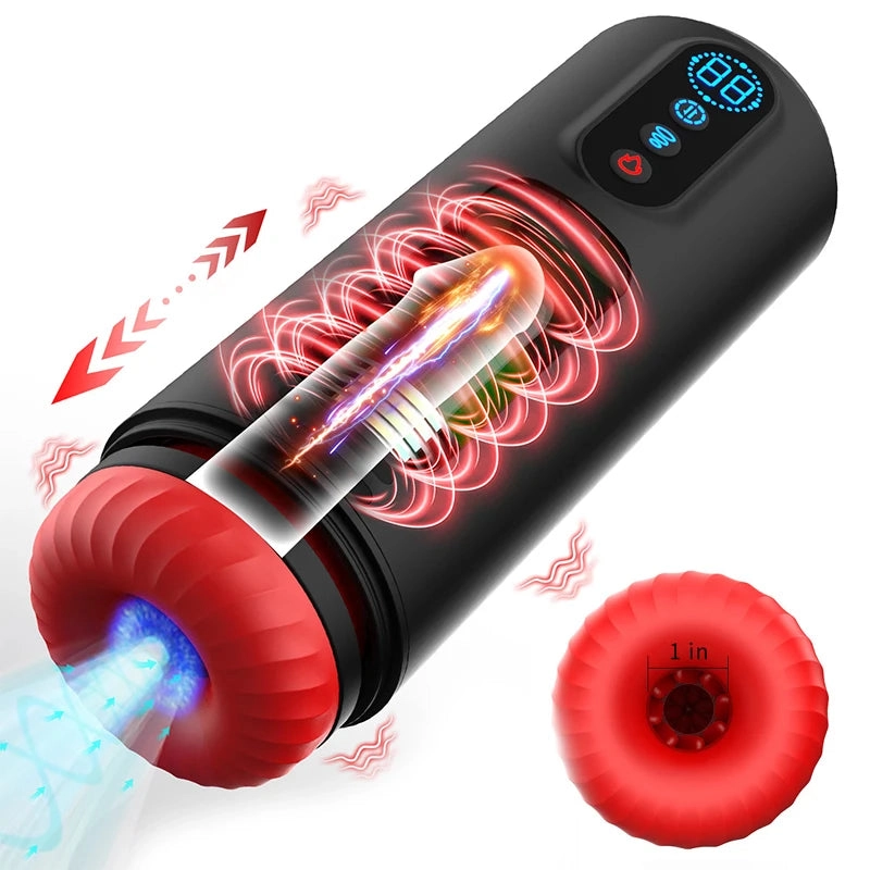 Automatic Sucking Male Masturbator for Men 3D Realistic Male Sex Toys Pocket Pussy 9 Vibration Modes