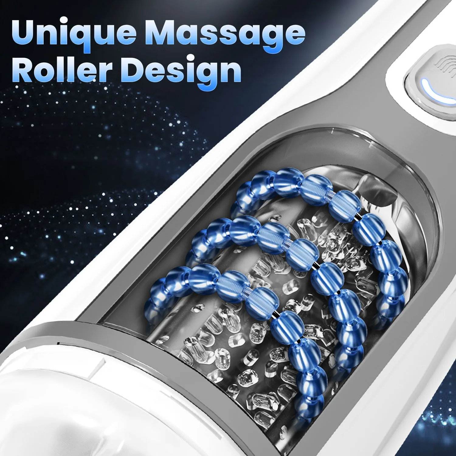Automatic Thrusting Male Masturbator with Massaging Beads