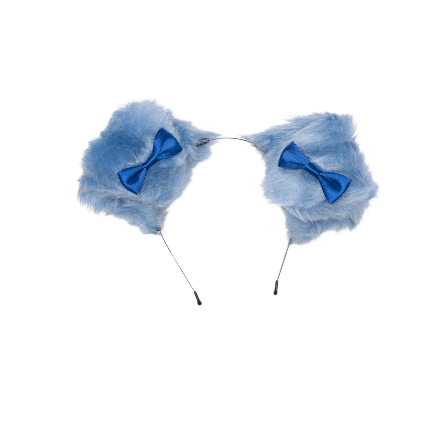 Blue Bow Pup Ears