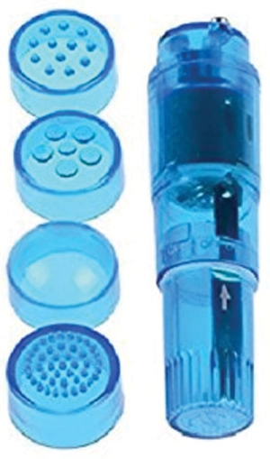 Cloud 9 Novelties Mini Massager Pocket Rocket W/ 4 Attachments