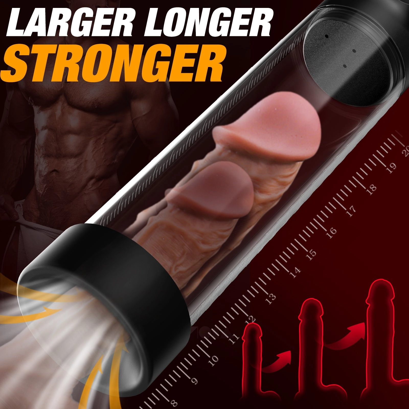 Cock Gym 5000 5-Frequency Powerful Suction, Full-Body Waterproof Penis Enlargement Pump