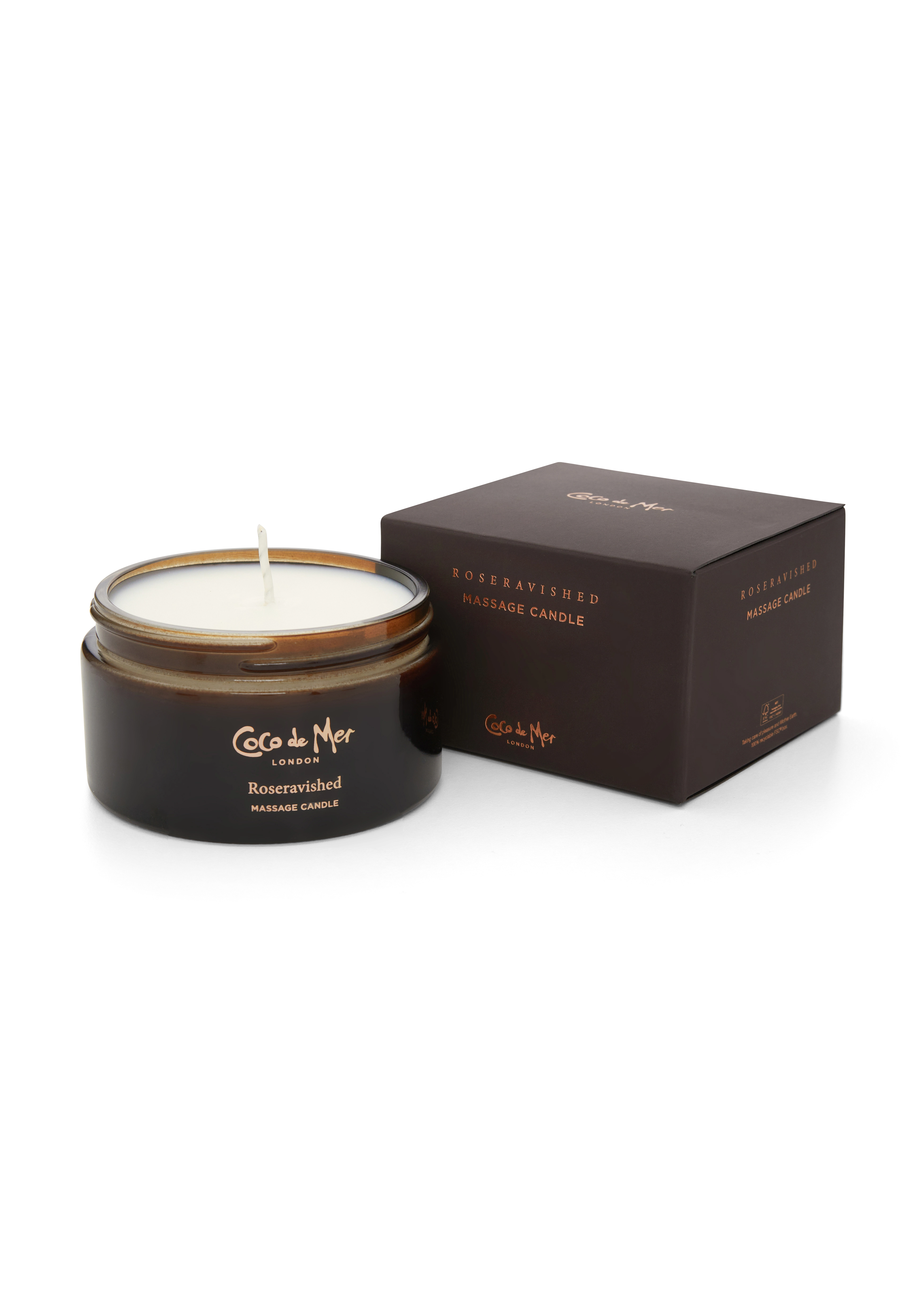 Coco de Mer Roseravished Massage Candle 200g