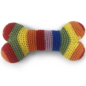 Dogo Pet Fashions Pawer Rainbow Bone Dog Toys