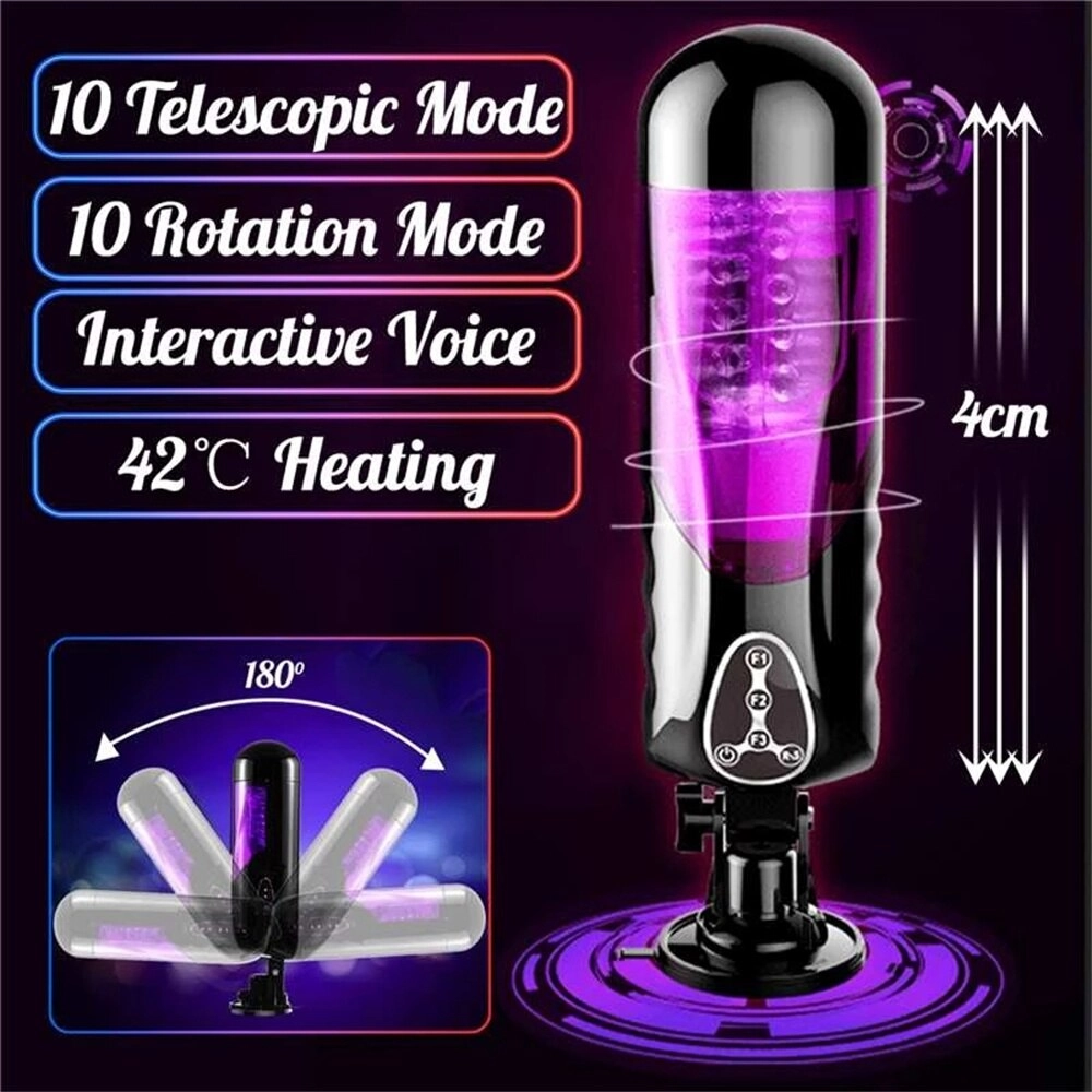 EASY.LOVE L Hands Free Male Masturbator Heating Automatic Masturbator