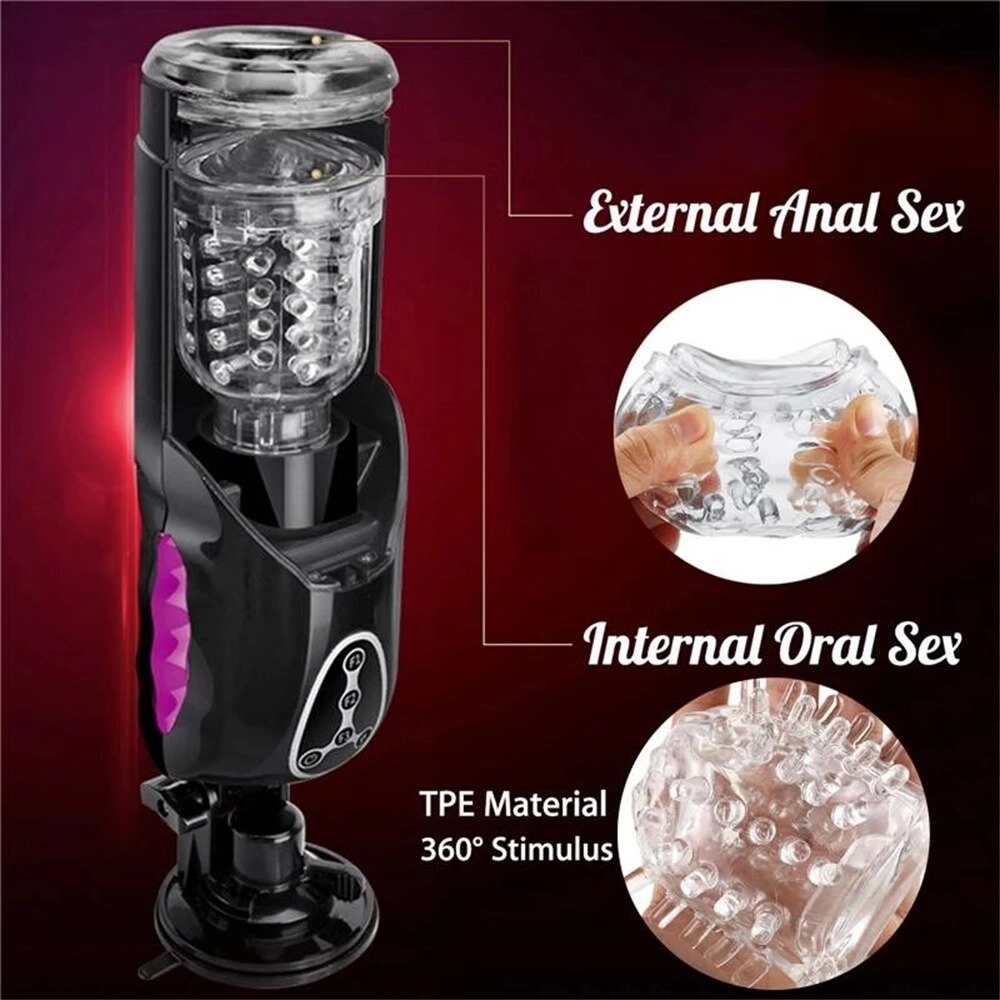 EASY.LOVE L Hands Free Male Masturbator Heating Automatic Masturbator