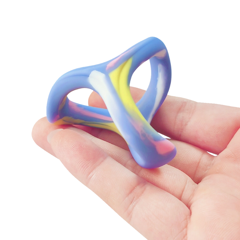 Eros Colourful Silicone Triad Cock & Ball Ring