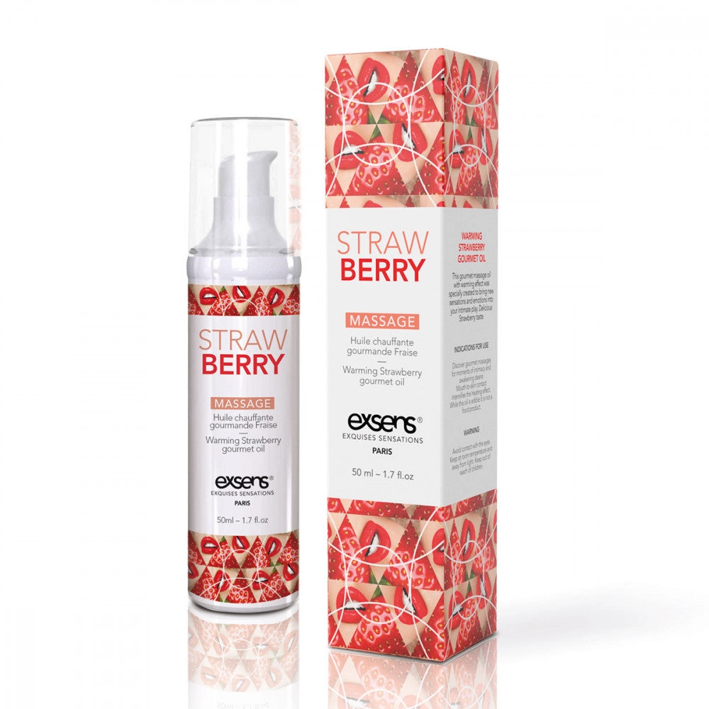Exsens Warming Massage Oil Strawberry