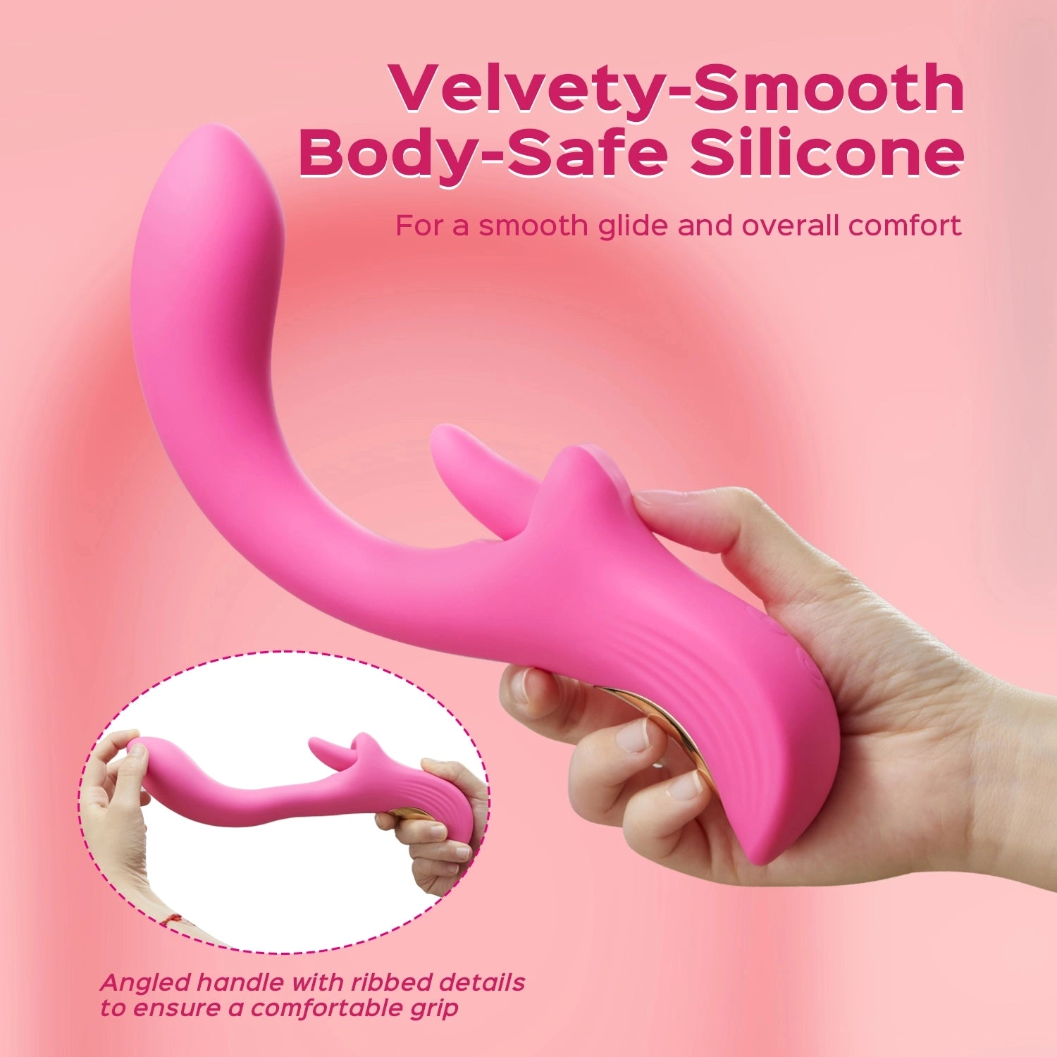 G-Lick - Curved G-Spot Vibrator & Rotating Tongue Clitoral Stimulator