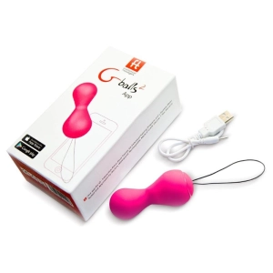 G-Vibe GBalls2 Personal Sex Fitness Coach with App | Vibrating Kegel Exercises Training Kit