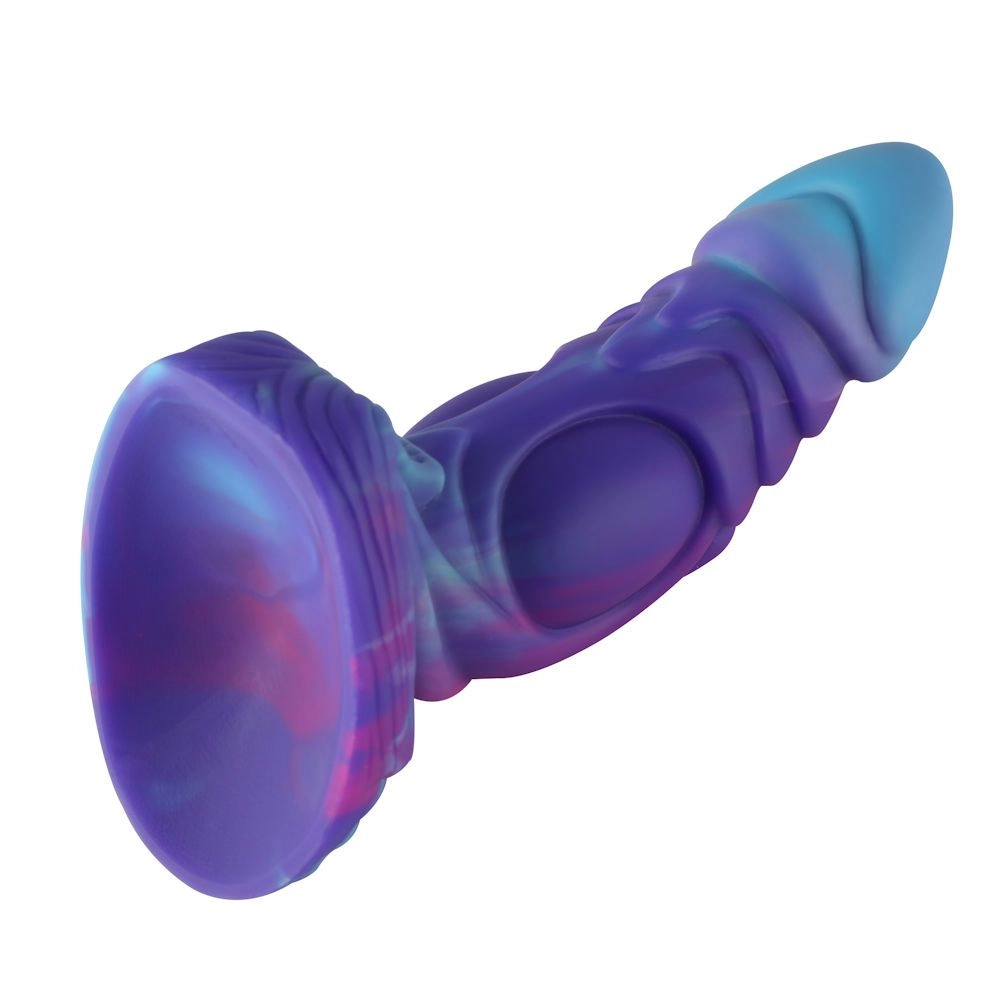 HiSmith Waldolo Silicone Kaatje Dildo 6.2 Inch - Purple/Blue