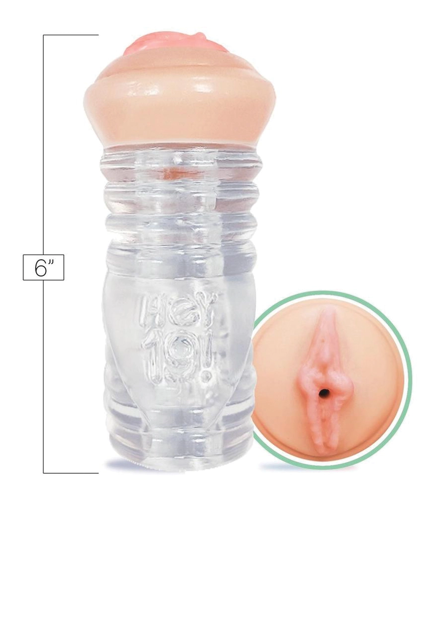 Icon Brands - Hey 19!, ClearStroke Dual End Pussy Lucy Tyler - Clear/Vanilla