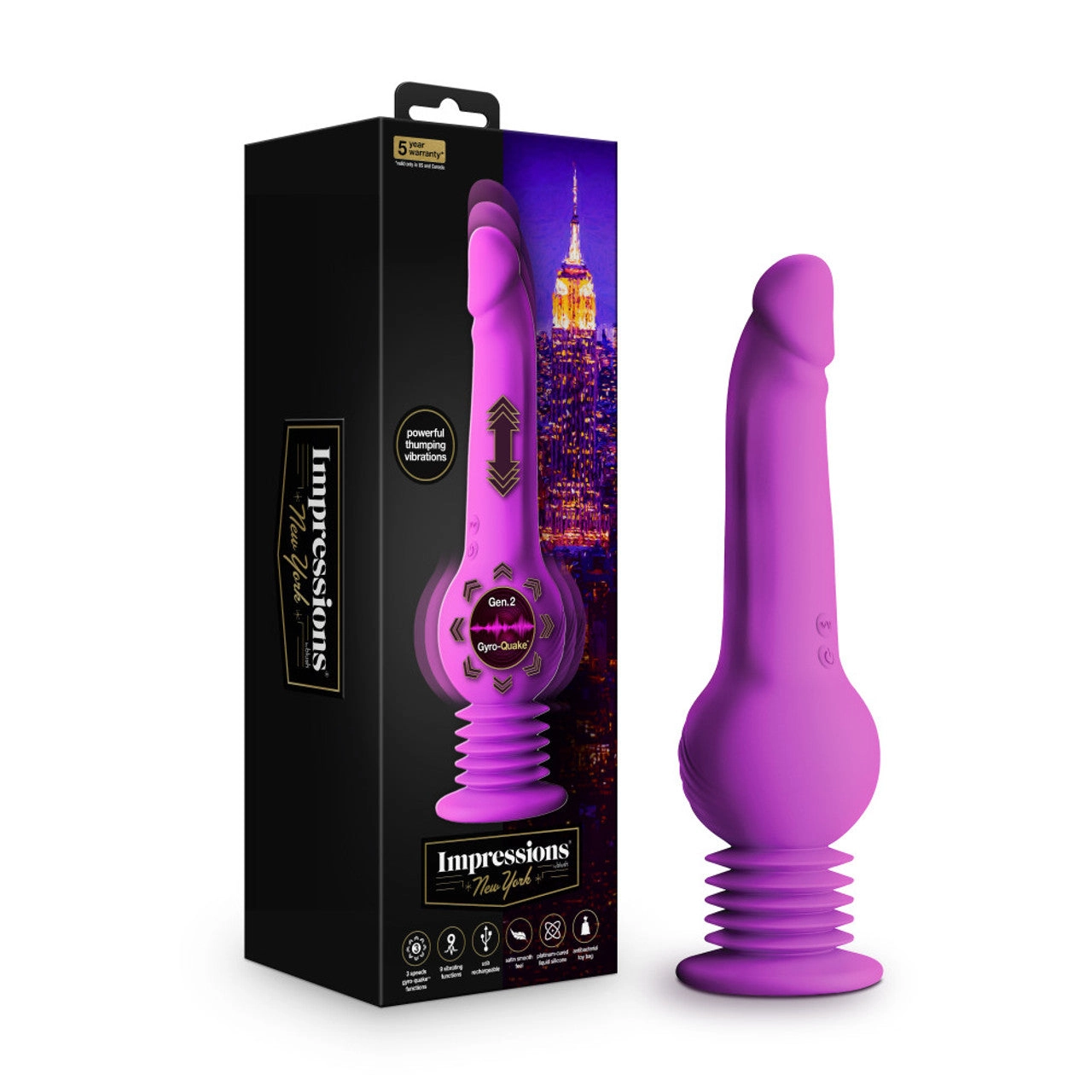 Impressions - New York - Gyro-Quake Dildo