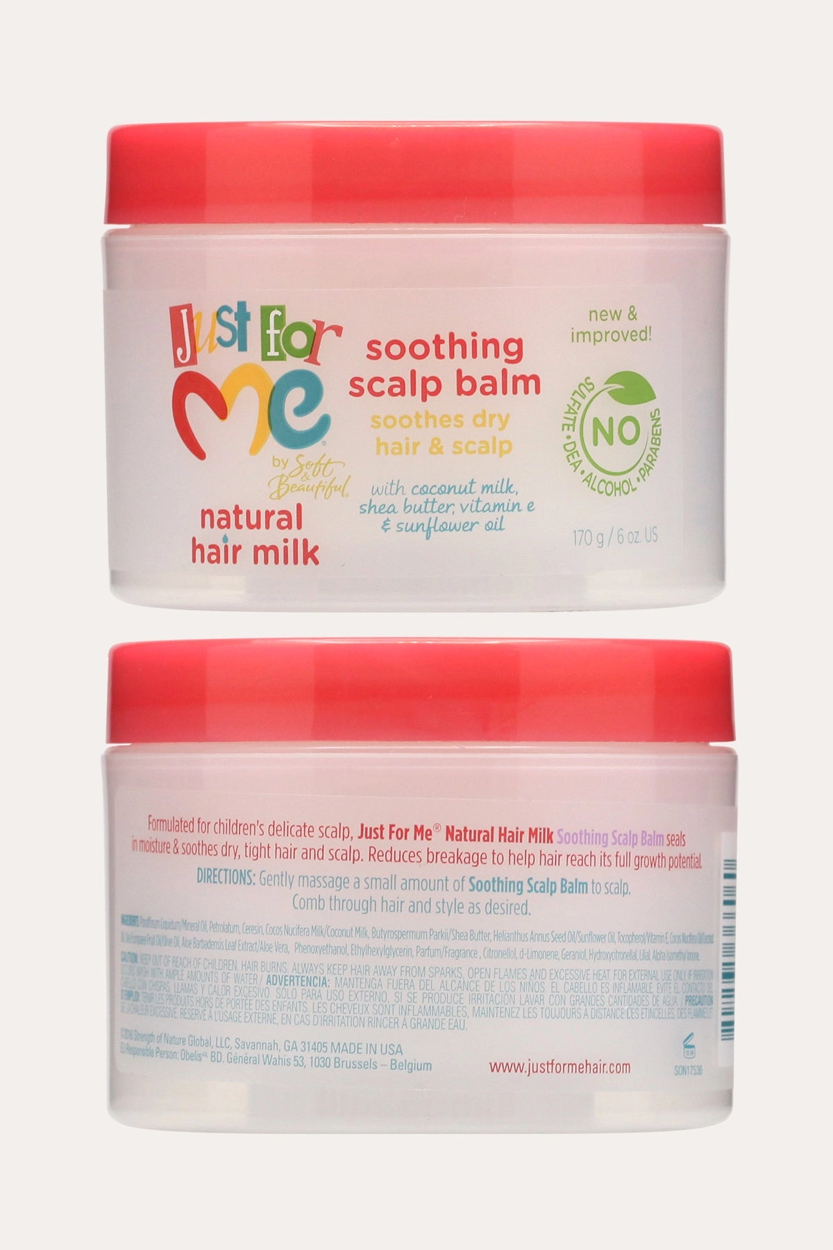 JUST FOR ME NATURAL HAIR MILK SOOTHING SCALP BALM 6oz