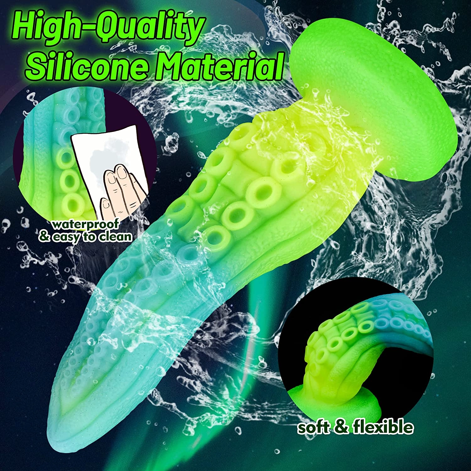 Kanaloa 9.66 Monster Dildo With A Mesmerizing Octopus Tentacle Texture - Laphwing