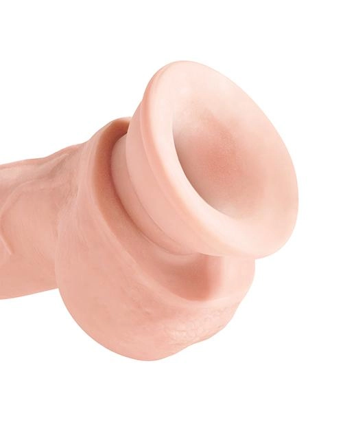King Cock Plus Triple Density Cock W/balls Realistic Dildo 6.5, 7.5, 8 Inch