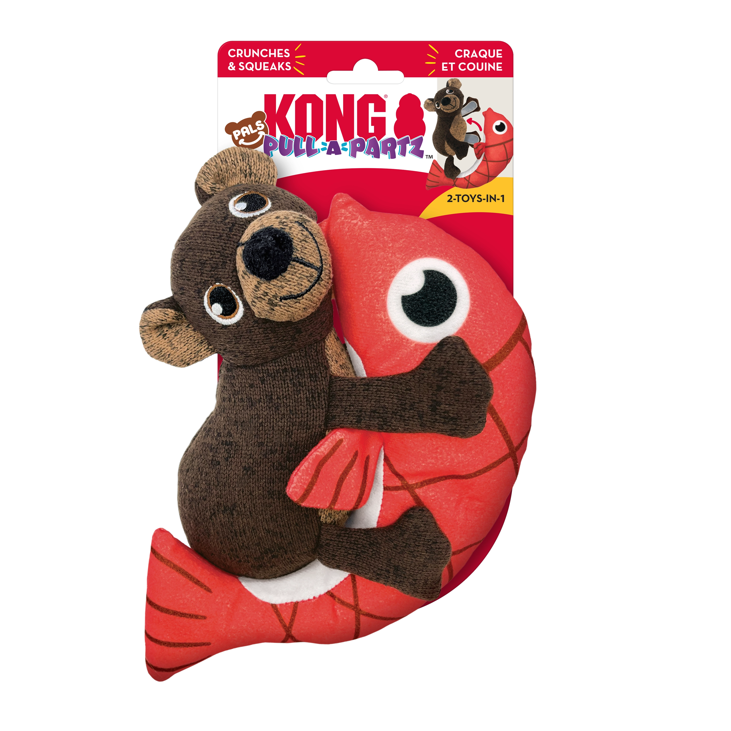 Kong Pull-A-Partz Pals Bear Dog Toy