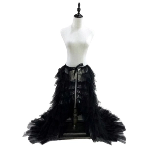 Layered Front Tie Elegant Mesh Petticoat (One Size)