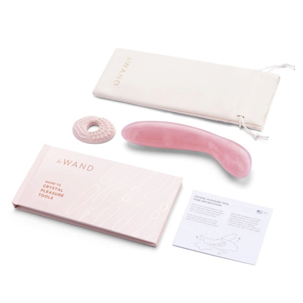 Le Wand Rose Quartz Crystal G-Spot Wand