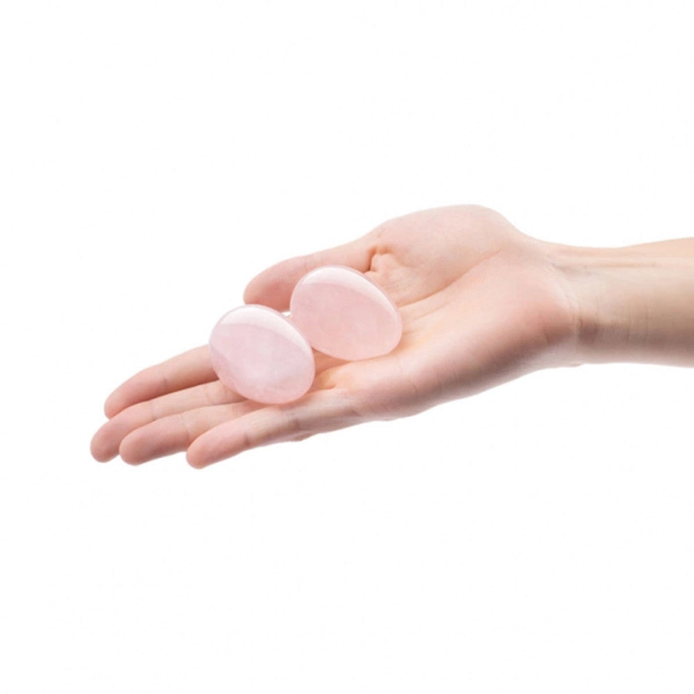 Le Wand Rose Quartz Crystal Yoni Eggs