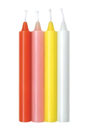 Make Me Melt Sensual Warm-Drip Candles 4 Pack in Pastel