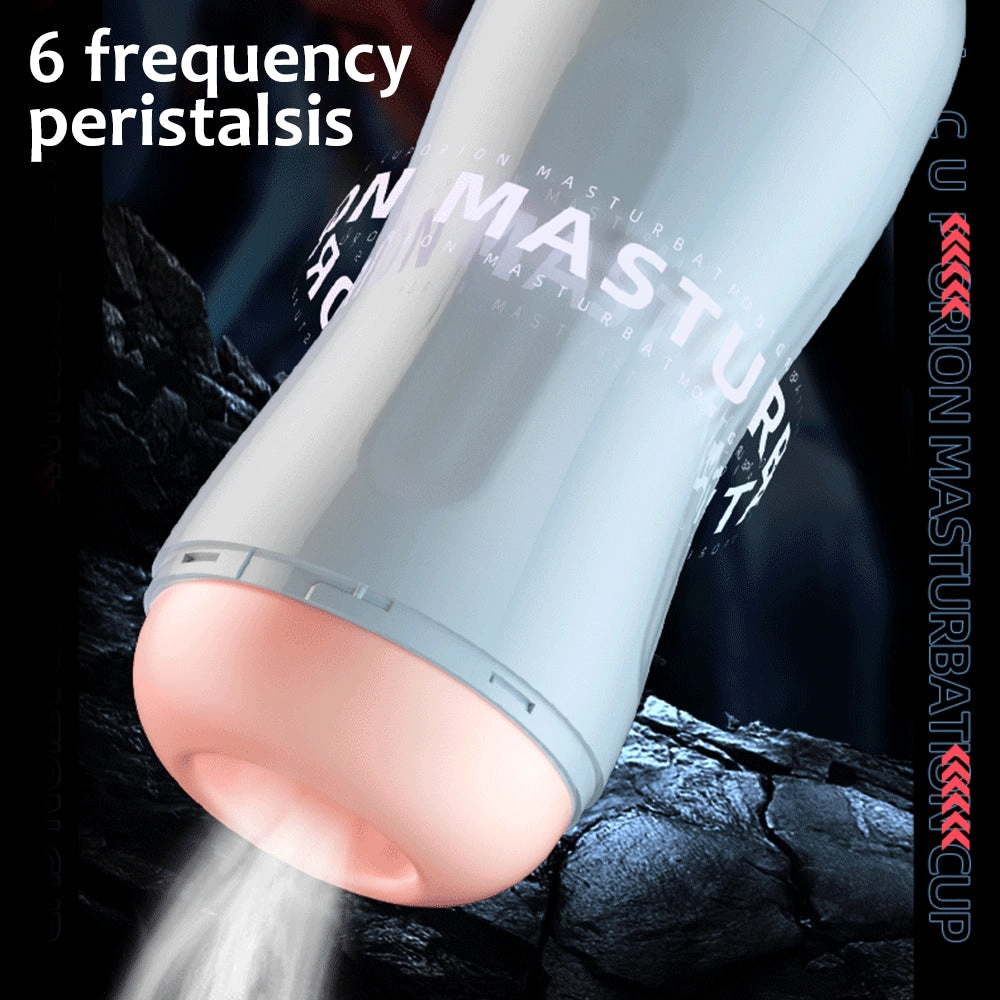 Male Masturbator Cup Automatic Vocalize Heating Sucking Oral Sex Real Vaginal Blowjob Pussy for Men