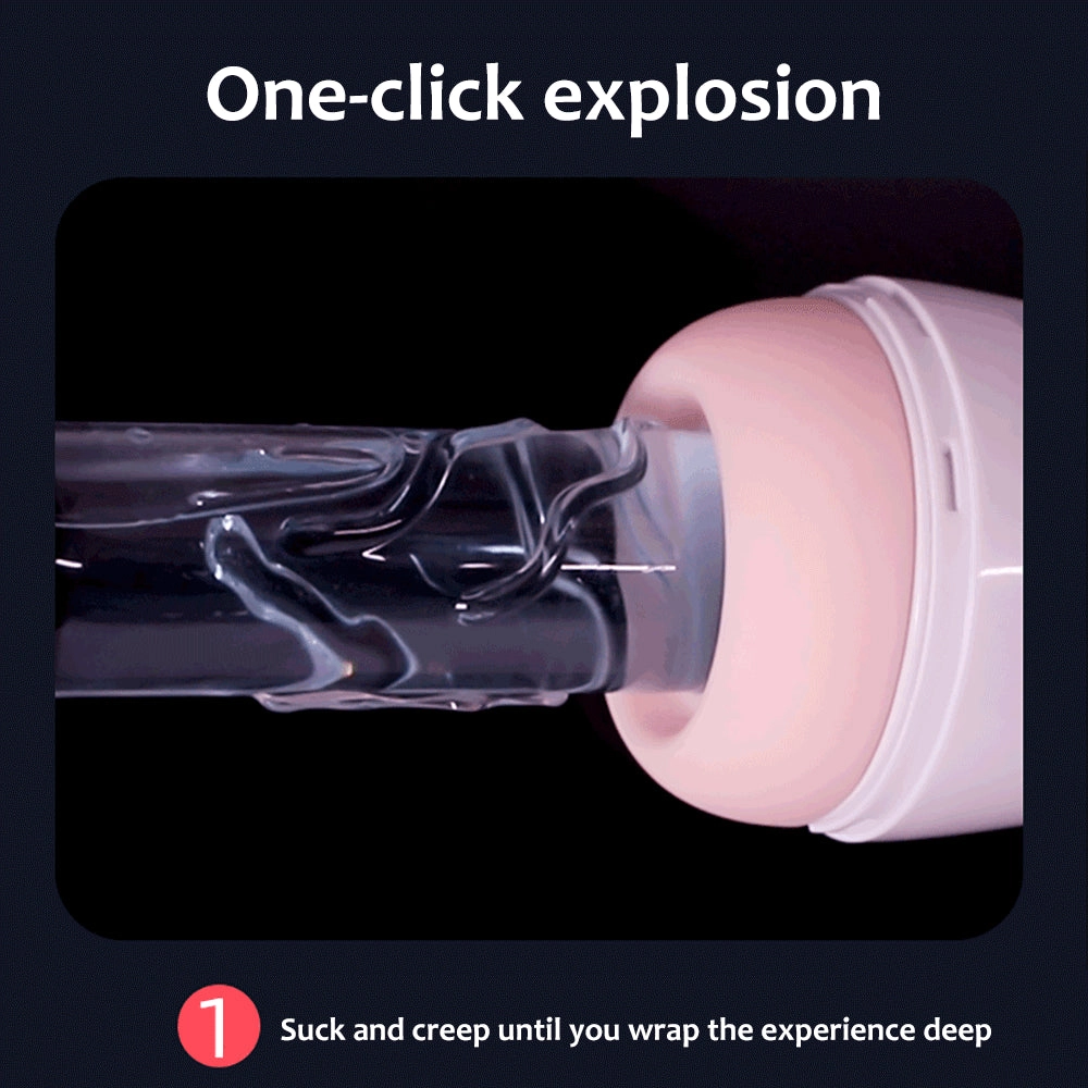 Male Masturbator Cup Automatic Vocalize Heating Sucking Oral Sex Real Vaginal Blowjob Pussy for Men