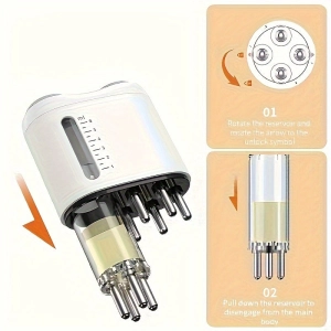 Mpow Liquid-guided comb, scalp massager White