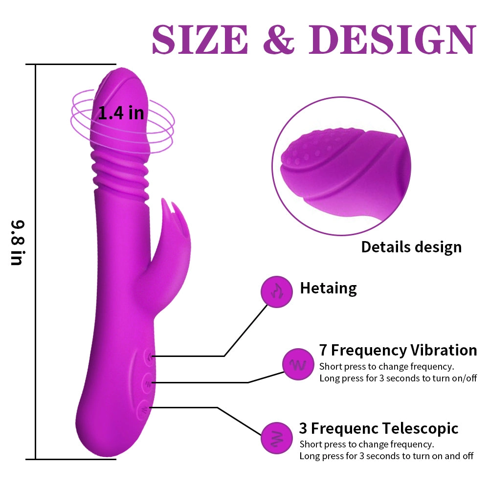 Multi-frequency Vibration Rabbit Vibrator