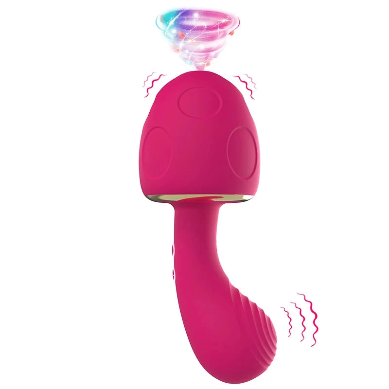Mushroom Vibrator Heated Dual Vibrating Vibrator