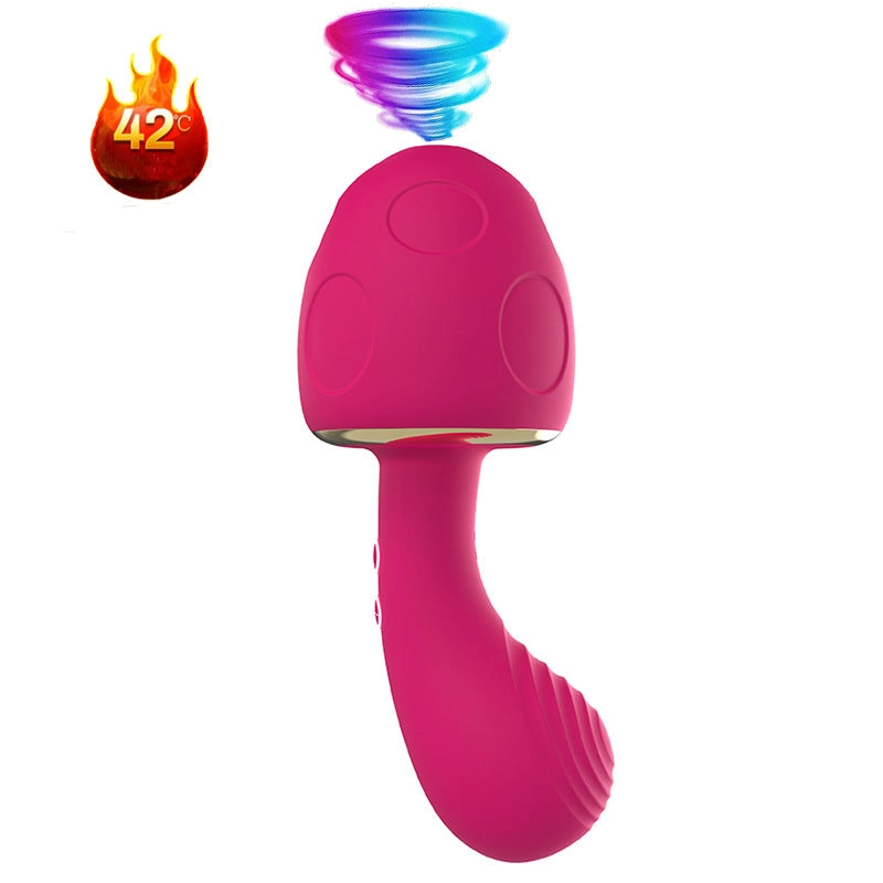Mushroom Vibrator Heated Dual Vibrating Vibrator