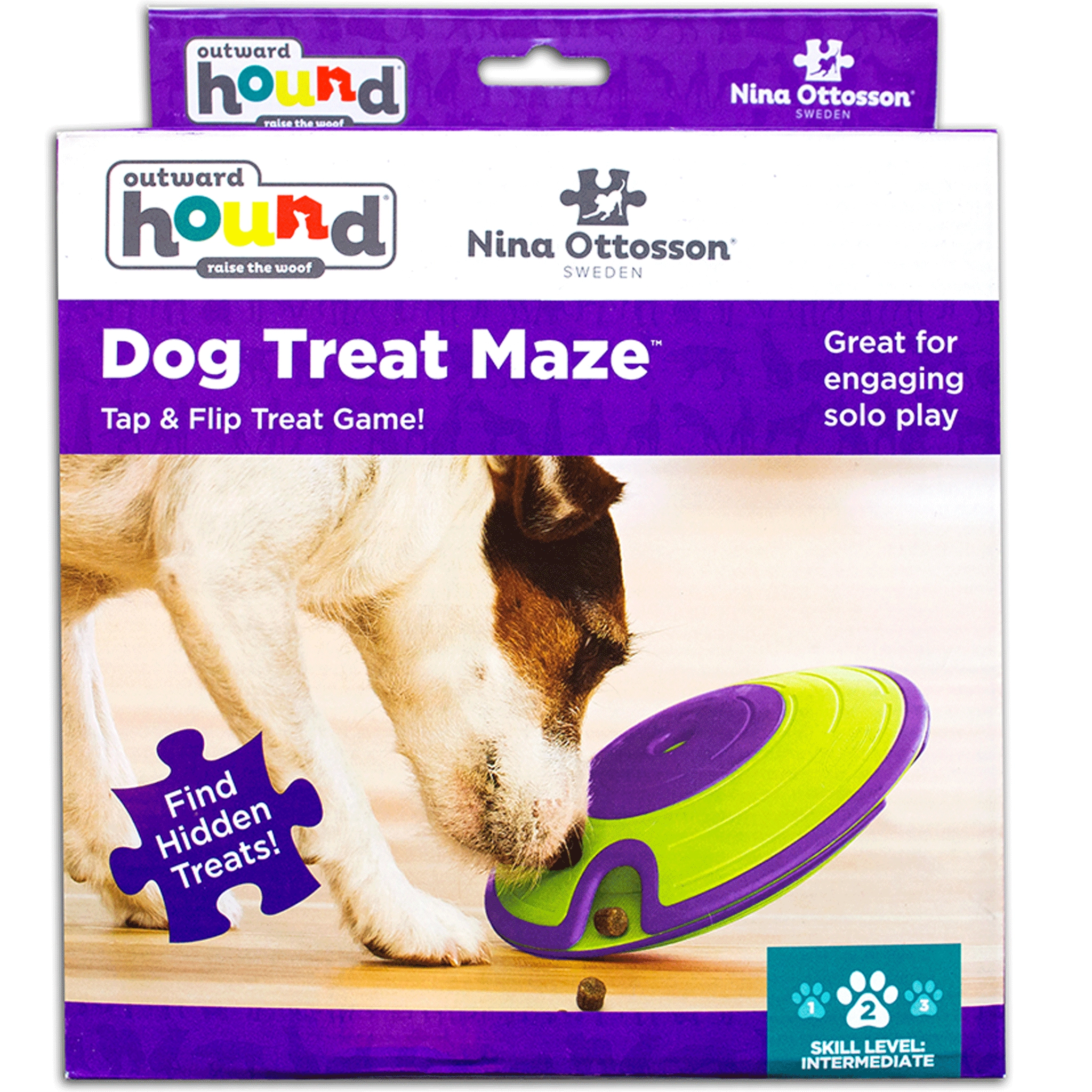 Nina Ottosson Dog Treat Maze Green Dog Toys