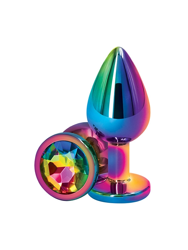 NS Novelties Rear Assets Multicolour Rainbow Butt Plug
