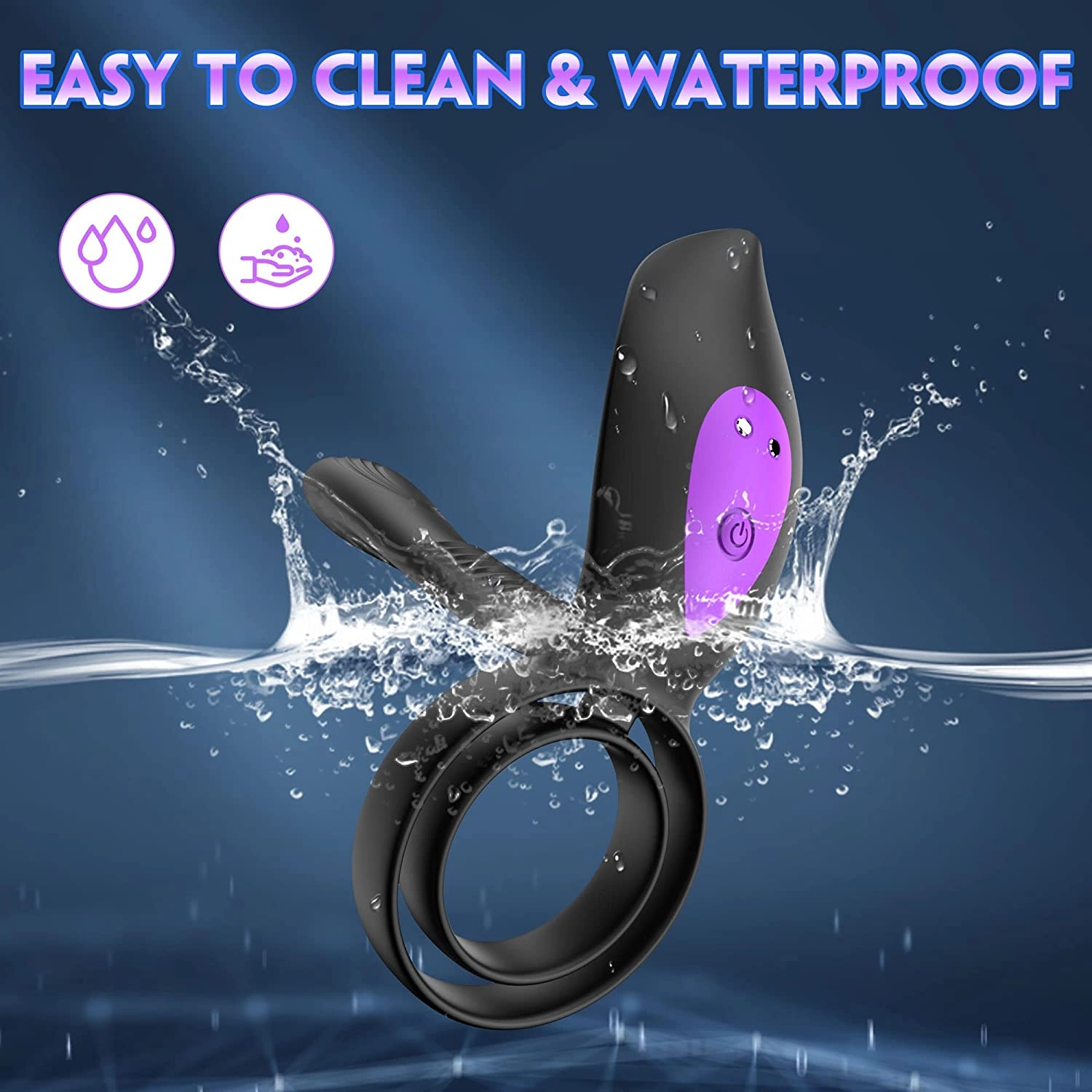 Penis Ring Vibrator with 9 Powerful Vibration Mode
