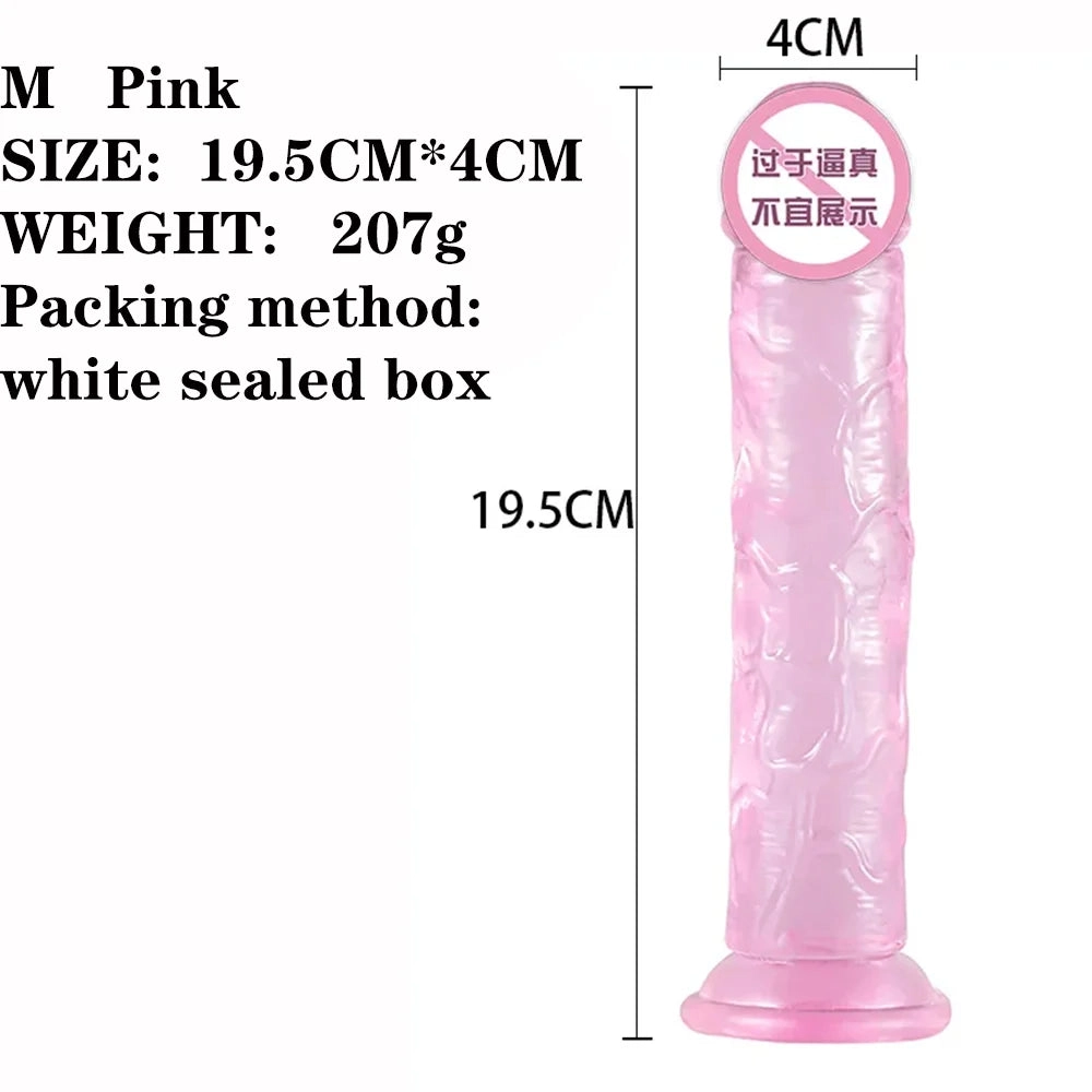 Pink Dildo for Women Realistic Anal Dildo