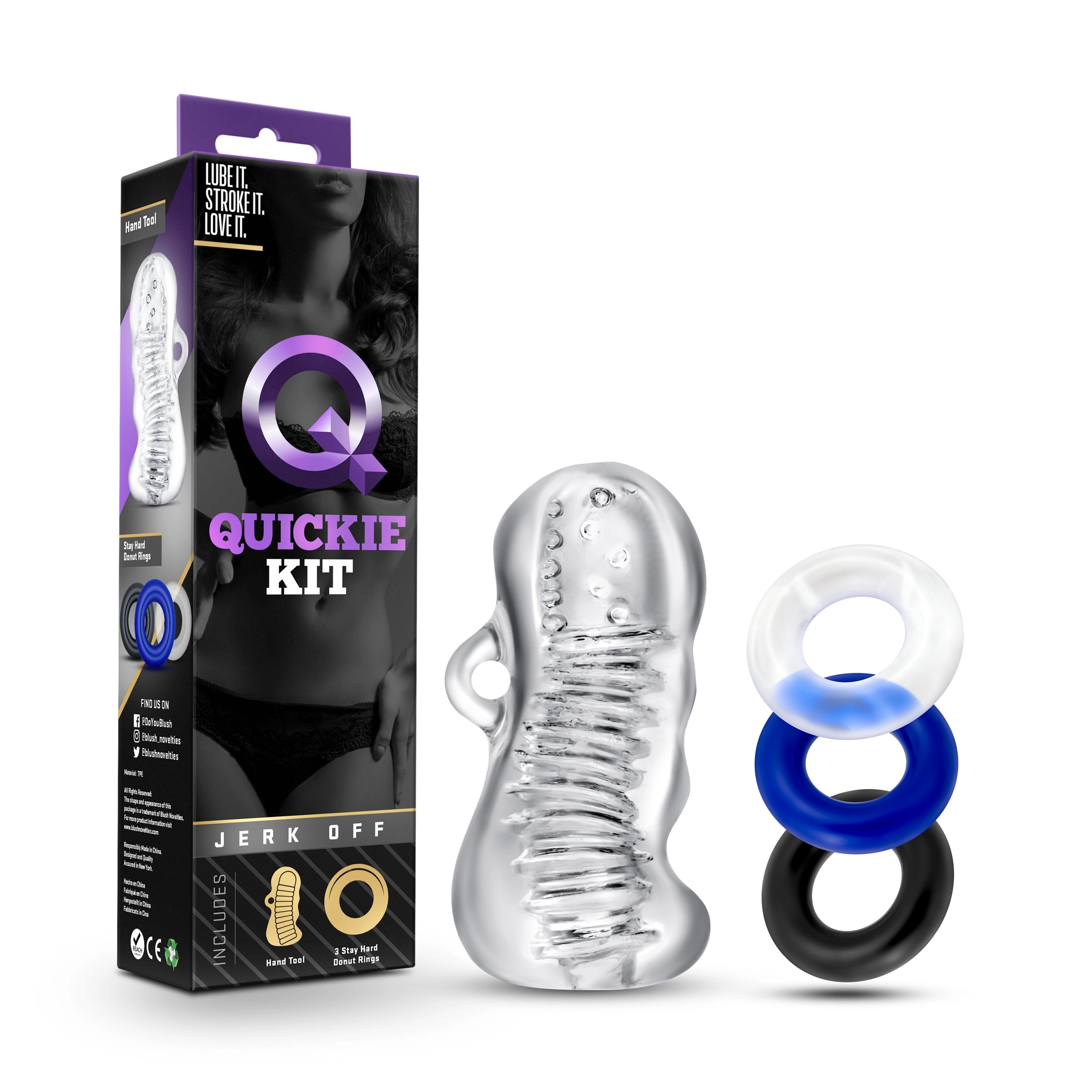 Quickie Kit: Stroking Fun with Hand Tool and Stay Hard Rings