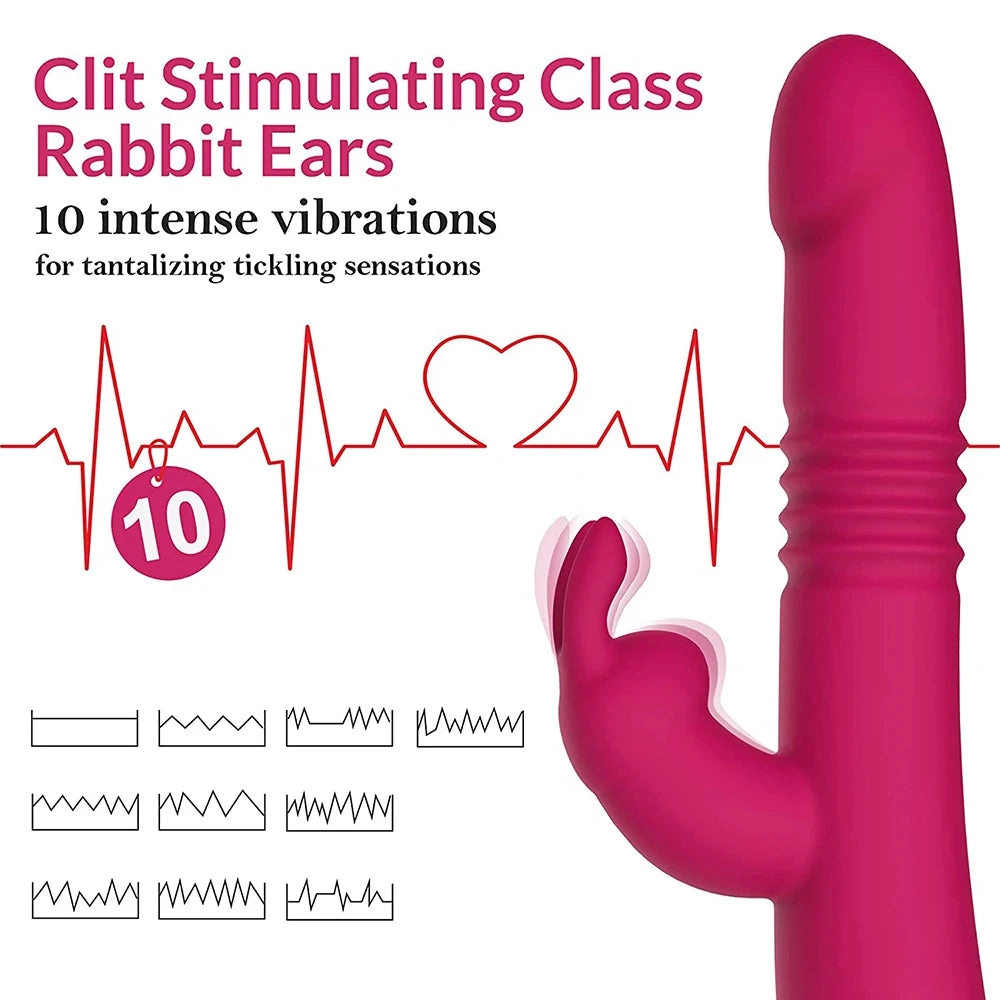 Rabbit Vibe Rotating Beaded Thrusting Rabbit Vibrator