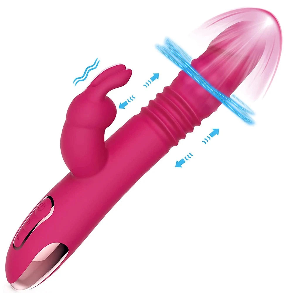 Rabbit Vibe Rotating Beaded Thrusting Rabbit Vibrator