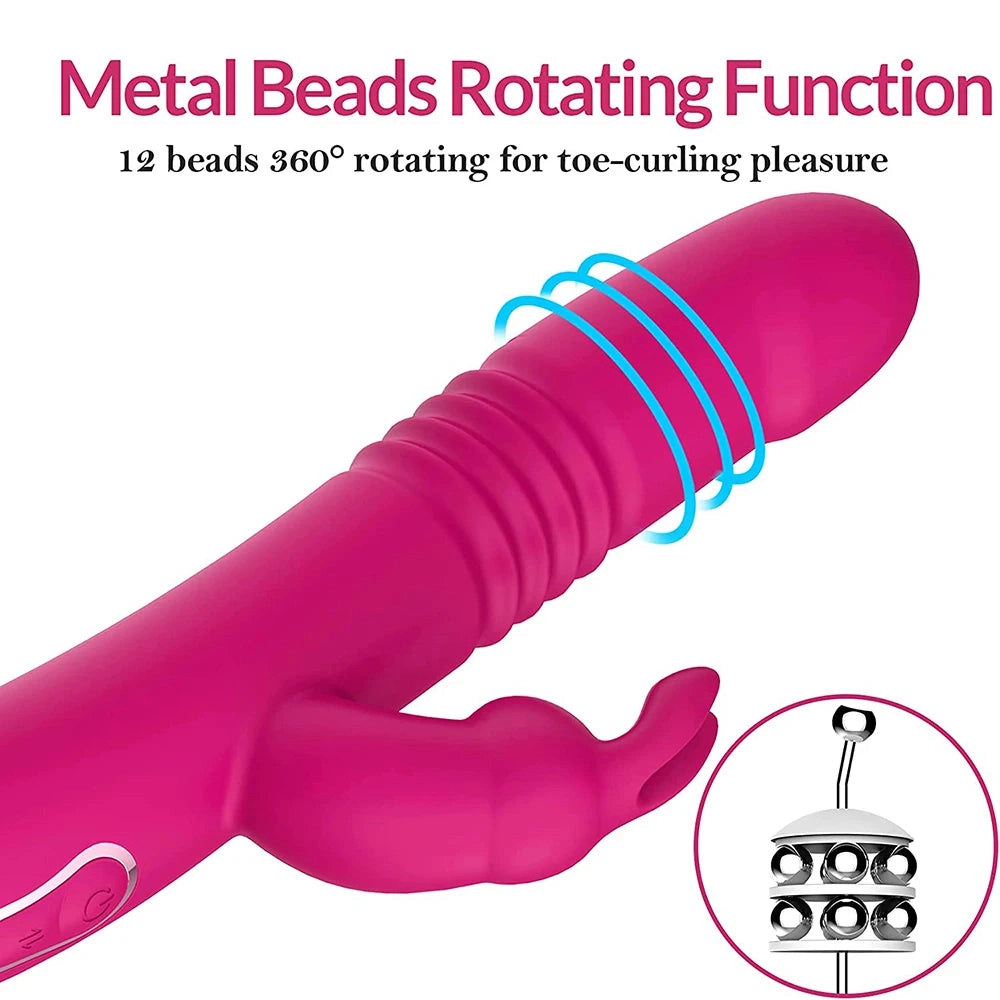 Rabbit Vibe Rotating Beaded Thrusting Rabbit Vibrator