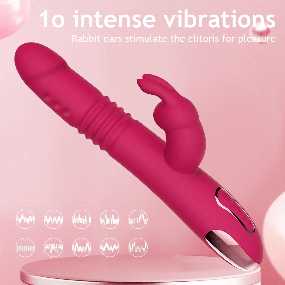 Rabbit Vibe Rotating Beaded Thrusting Rabbit Vibrator