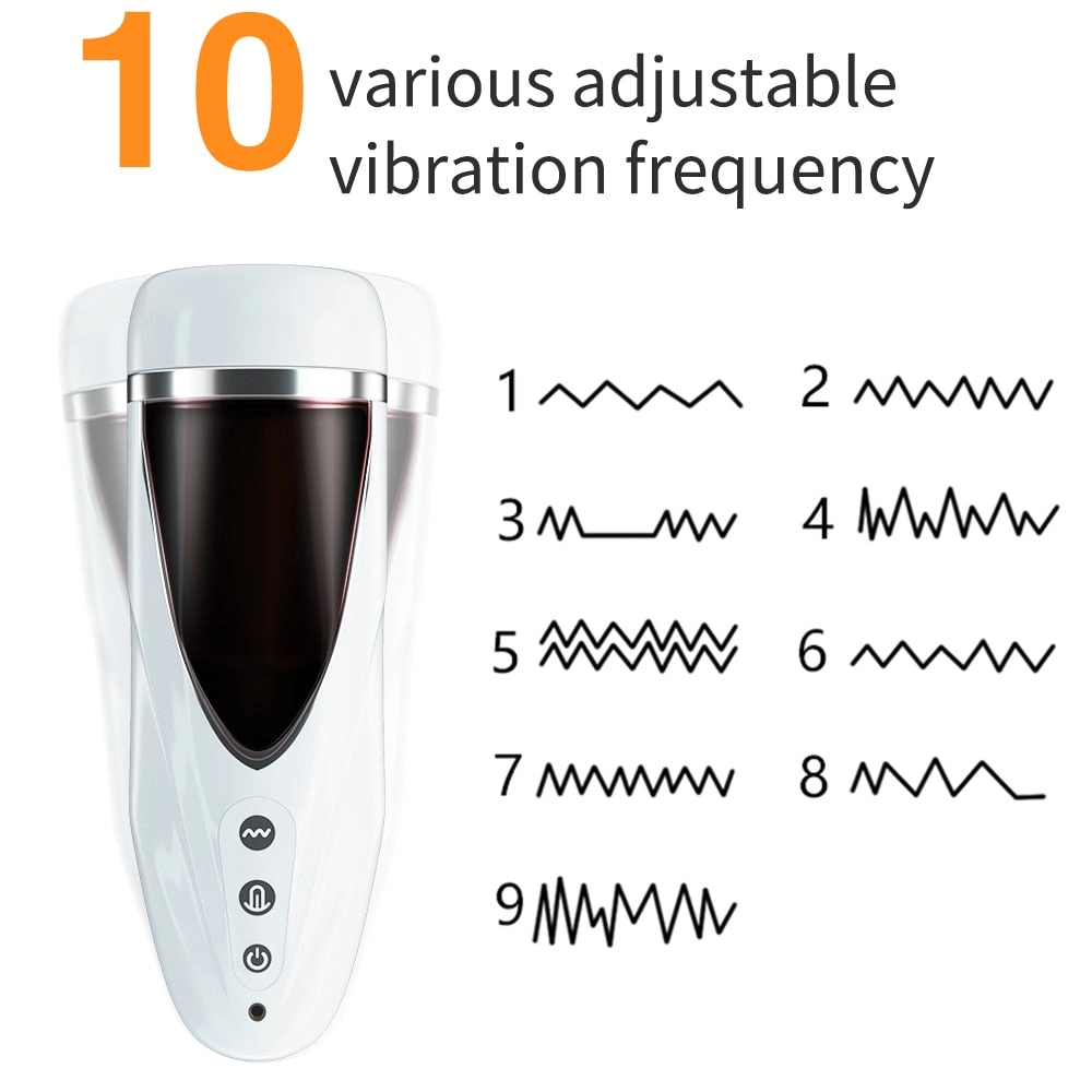 Realistic Tip of Tongue & Mouth Vagina Pocket Pussy for Men Blowjob Stroker Vibrating Sex Toys Automatic Male Masturbator Cup
