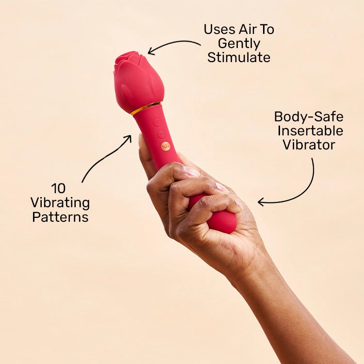 Rosegasm Twosome Dual Ended Suction Vibe